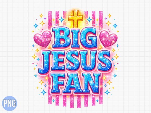 Big Jesus Fan Christian Cross T-Shirt Designs