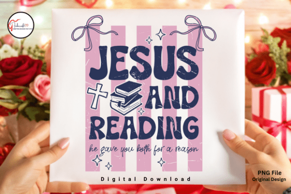 Christian Book Jesus and Readin T-Shirt Designs