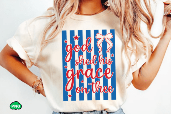 Christian God Shed His Grace on Thee SVG T-Shirt Designs