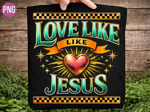 Christian Love Like Jesus Graphic PNG — T-Shirt Designs