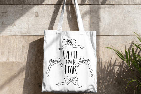 Faith over Fear SVG: Preppy Christian T-Shirt Designs