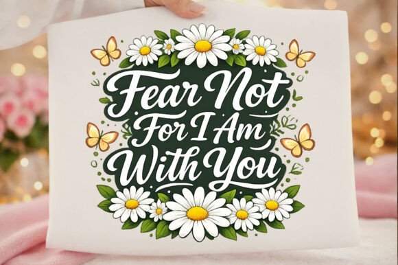 Fear Not for I Am with You Christian PNG T-Shirt Designs