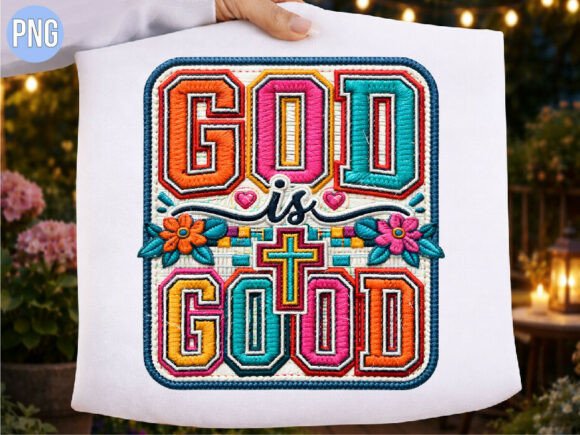 God is Good Colorful Christian PNG