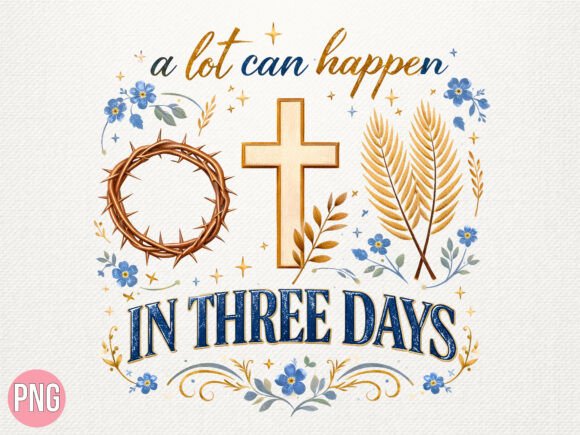 In Three Days Christian Easter PNG