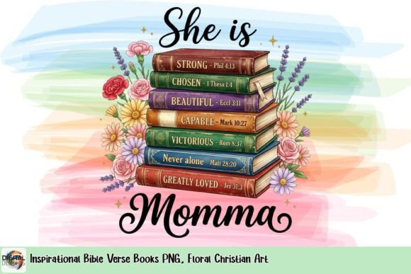 Inspirational Bible Verse Books PNG & T-Shirt Designs