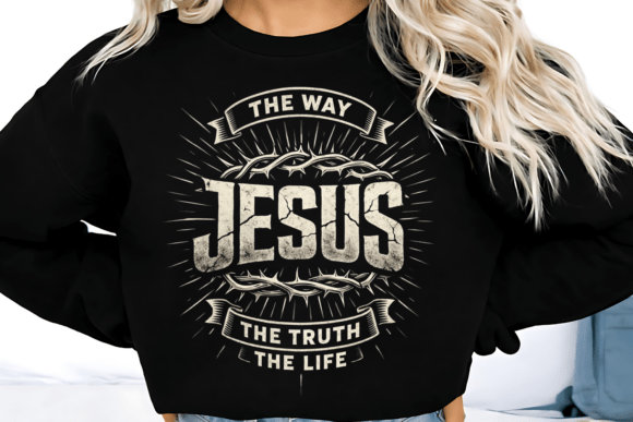 Jesus Christian Faith Quote PNG for T-Shirt Designs