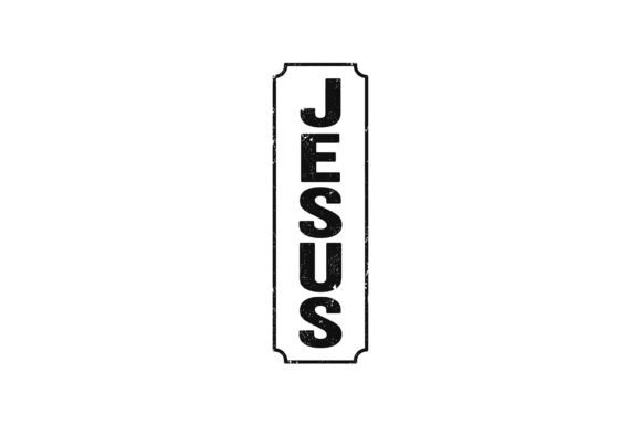 Jesus Vertical Vintage Tag Design for T-Shirt Designs
