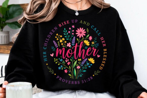 Mother’s Day SVG, Christian Mom PNG for T-Shirt Designs