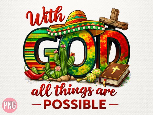 Religious Cinco De Mayo Christian PNG T-Shirt Designs