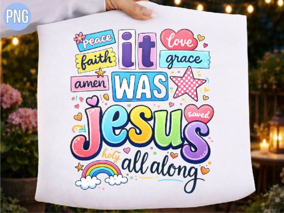 Was Jesus All Along Christian Shirt PNG — T-Shirt Designs